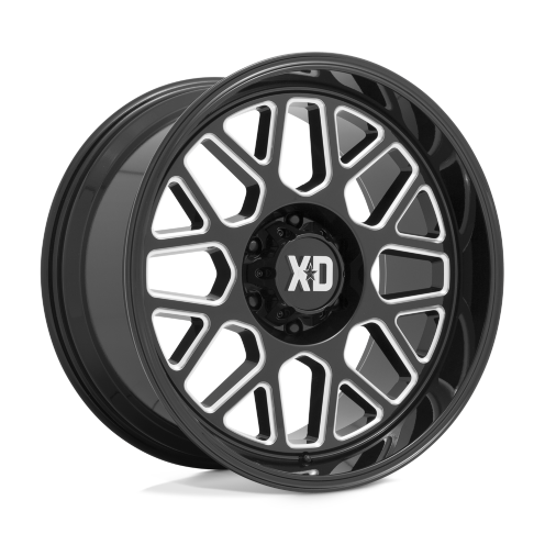 XD Wheels XD84921250344N Grenade 2 Wheel Gloss Black Milled 20x12 -44