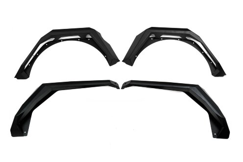 DV8 Offroad FDJL-09 Armor Fender Flares Set 4 PC Jeep Wrangler JL 18-25